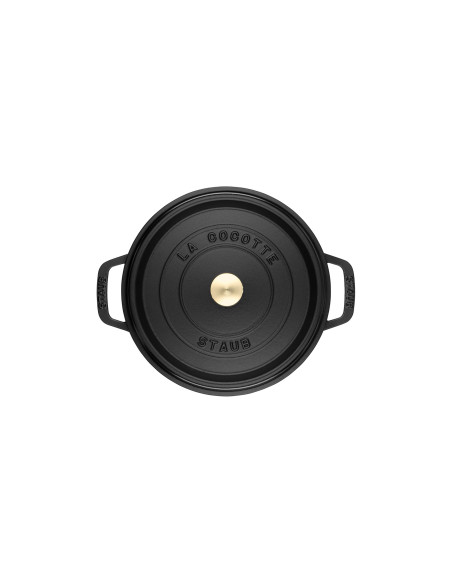 Garnek Żeliwny Okrągły Staub 40509-863-0 - Czarny 8.35 Ltr
