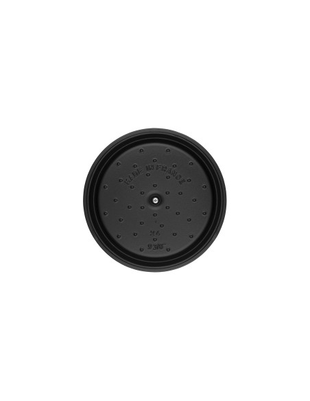 Garnek Żeliwny Okrągły Staub 40509-863-0 - Czarny 8.35 Ltr