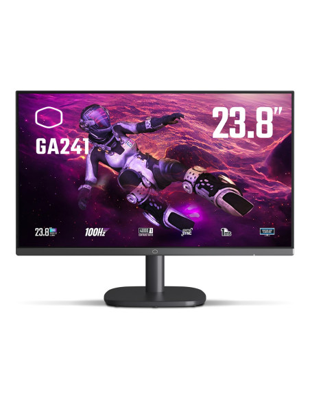 Cooler Master Gaming Ga241 Monitor Komputerowy 60,5 Cm (23.8") 1920 X 1080 Px Full Hd Lcd Czarny