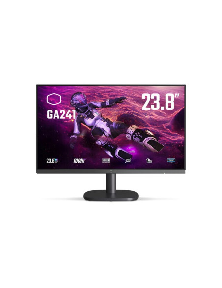 Cooler Master Gaming Ga241 Monitor Komputerowy 60,5 Cm (23.8") 1920 X 1080 Px Full Hd Lcd Czarny