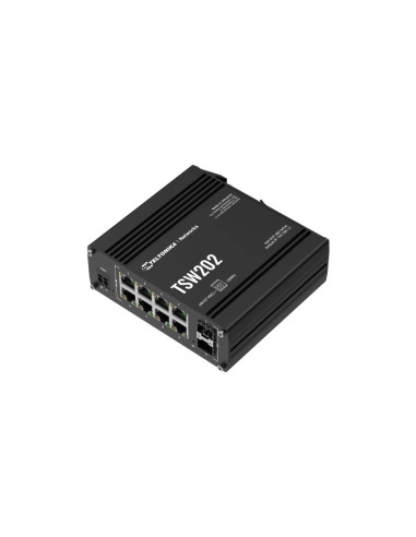 Teltonika Tsw202 Zarządzany L2 Gigabit Ethernet (10/100/1000) Obsługa Poe Aluminium, Niebieski