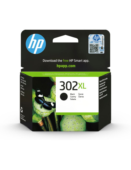 Hp Oryginalny Wkład Atramentowy 302Xl, Czarny Xl