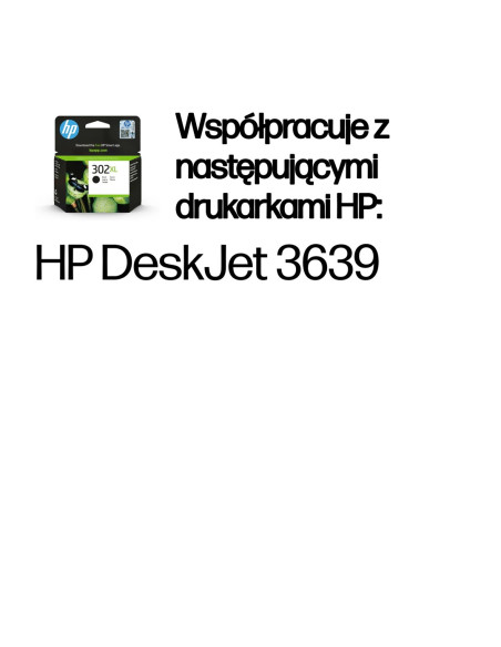 Hp Oryginalny Wkład Atramentowy 302Xl, Czarny Xl
