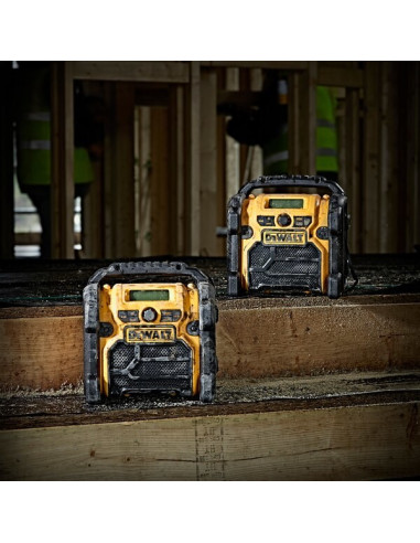 Dewalt Dcr020-Qw Radio Przenośny Cyfrowy Czarny, Żółty