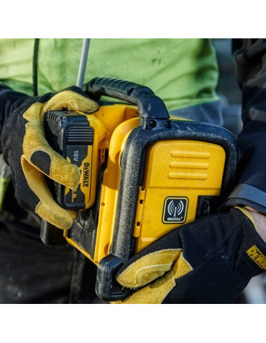 Dewalt Dcr020-Qw Radio Przenośny Cyfrowy Czarny, Żółty