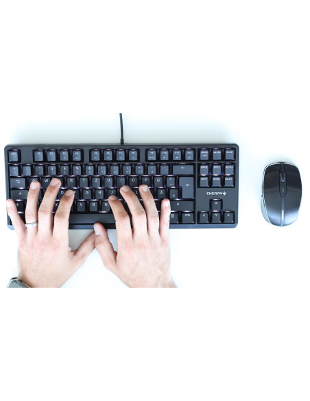 Cherry G80-3000N Rgb Tkl Klawiatura Uniwersalne Usb Qwertz Niemiecki Czarny