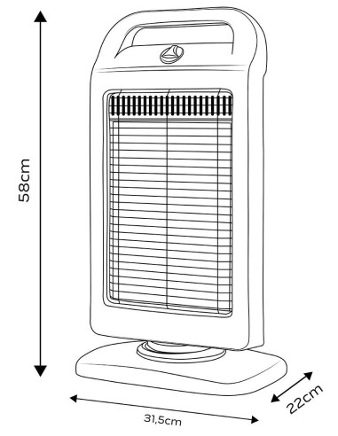 Halogenowy Promiennik Podczerwieni 400/800/1200W