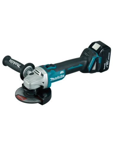 Szlifierka Kątowa Makita Dga504Rtj Akumulatorowa 125 Mm 2X 18 V 5 Ah Czarny, Niebieski