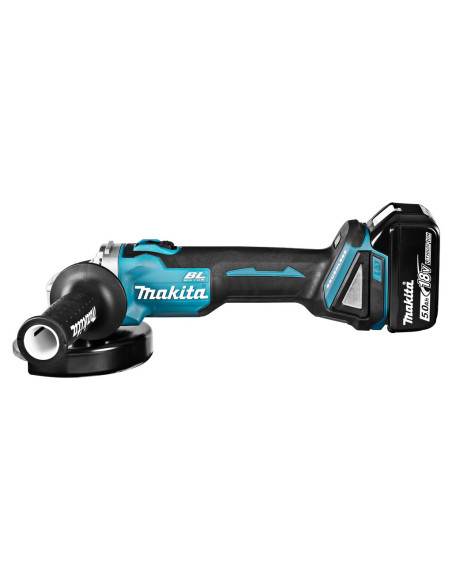 Szlifierka Kątowa Makita Dga504Rtj Akumulatorowa 125 Mm 2X 18 V 5 Ah Czarny, Niebieski