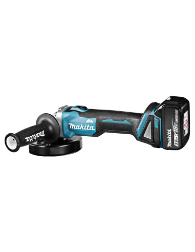Szlifierka Kątowa Makita Dga504Rtj Akumulatorowa 125 Mm 2X 18 V 5 Ah Czarny, Niebieski