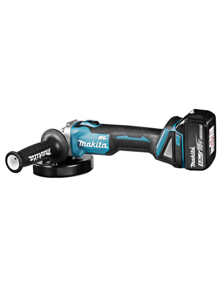 Szlifierka Kątowa Makita Dga504Rtj Akumulatorowa 125 Mm 2X 18 V 5 Ah Czarny, Niebieski