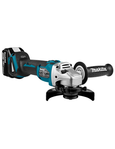Szlifierka Kątowa Makita Dga504Rtj Akumulatorowa 125 Mm 2X 18 V 5 Ah Czarny, Niebieski