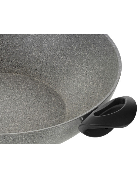 Patelnia Ballarini Ferrara Wok Z 2 Uchwytami Granitowa 36 Cm Ferr8Kd.36D