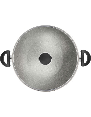 Patelnia Ballarini Ferrara Wok Z 2 Uchwytami Granitowa 36 Cm Ferr8Kd.36D