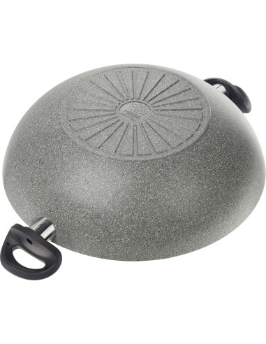Patelnia Ballarini Ferrara Wok Z 2 Uchwytami Granitowa 36 Cm Ferr8Kd.36D