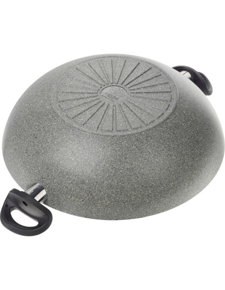 Patelnia Ballarini Ferrara Wok Z 2 Uchwytami Granitowa 36 Cm Ferr8Kd.36D