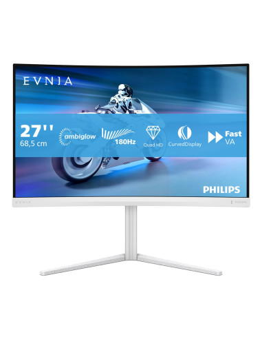 Philips Evnia 5000 27M2C5501/00 Monitor Komputerowy 68,6 Cm (27") 2560 X 1440 Px Quad Hd Lcd Biały