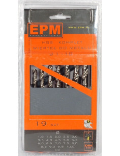 Zestaw Wierteł Hss Do Metalu 1-10Mm 19Szt.