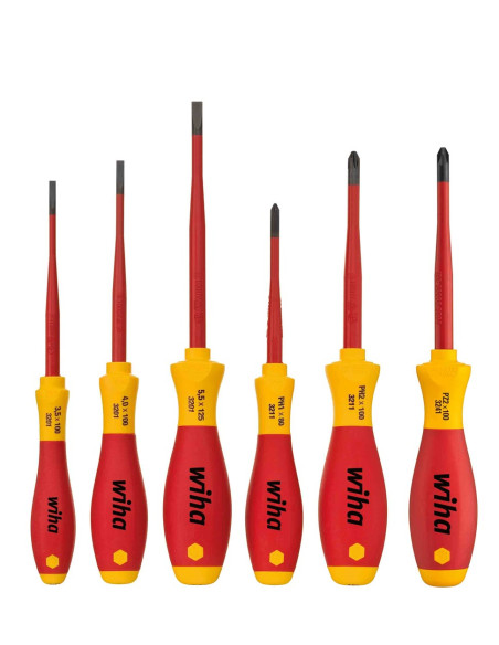Zestaw Wkrętaków Softfinish Electric Slimfix Płaski, Phillips