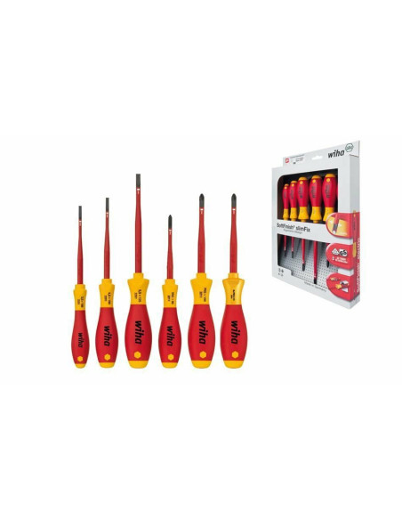 Zestaw Wkrętaków Softfinish Electric Slimfix Płaski, Phillips