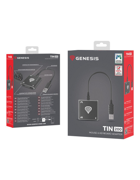 Adapter Myszy/Klawiatury Genesis Tin 200 Do Konsol Ps4/Xone/Ps3/Switch
