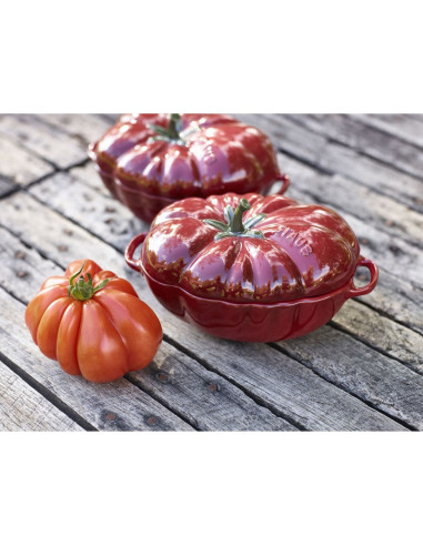 Mini Cocotte Ceramiczny Owalny Pomidor Staub 40511-855-0 - Czerwony 500 Ml