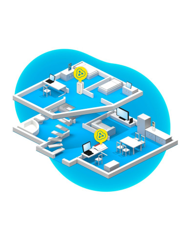 Fritz!Powerline 1260 1200 Mbit/S Przewodowa Sieć Lan Wi-Fi Biały 1 Szt.
