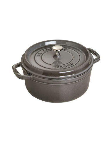 Staub 40509-312-0 Garnek 5,25 L Okrągły Grafitowy, Szary