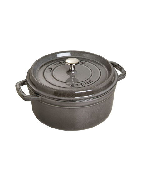 Staub 40509-312-0 Garnek 5,25 L Okrągły Grafitowy, Szary