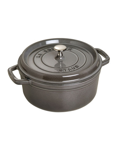 Staub 40509-312-0 Garnek 5,25 L Okrągły Grafitowy, Szary