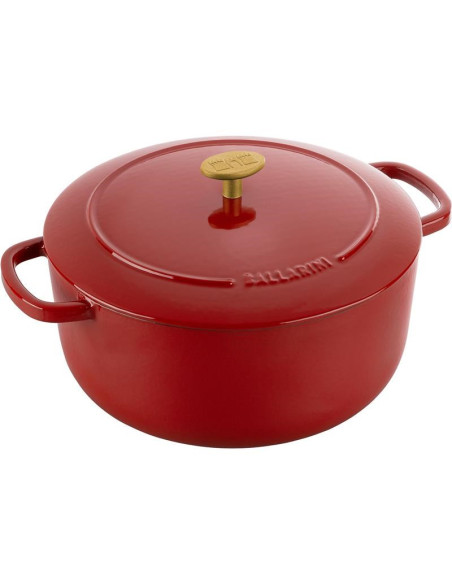 Garnek Żeliwny Okrągły Ballarini Bellamonte 75003-563-0 - 5,5 Ltr Czerwony