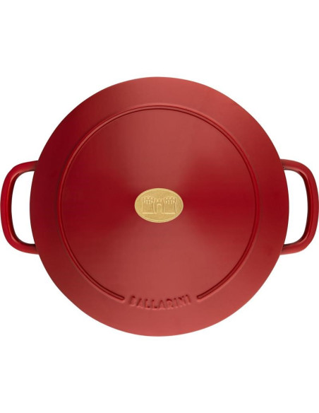 Garnek Żeliwny Okrągły Ballarini Bellamonte 75003-563-0 - 5,5 Ltr Czerwony