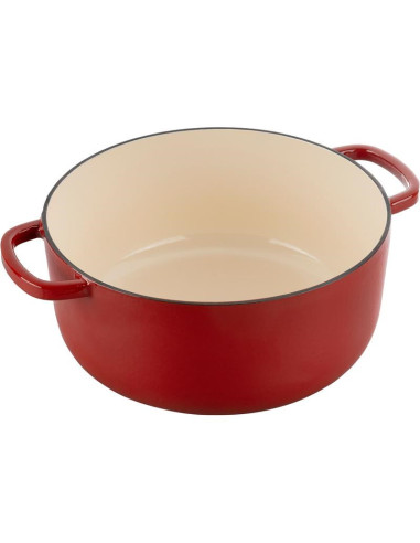 Garnek Żeliwny Okrągły Ballarini Bellamonte 75003-563-0 - 5,5 Ltr Czerwony