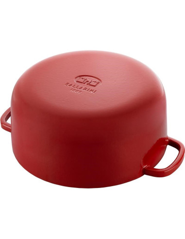 Garnek Żeliwny Okrągły Ballarini Bellamonte 75003-563-0 - 5,5 Ltr Czerwony