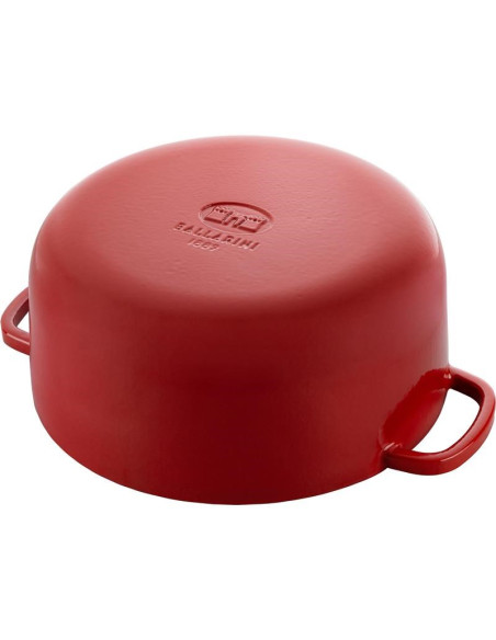 Garnek Żeliwny Okrągły Ballarini Bellamonte 75003-563-0 - 5,5 Ltr Czerwony