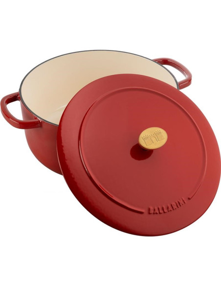 Garnek Żeliwny Okrągły Ballarini Bellamonte 75003-563-0 - 5,5 Ltr Czerwony