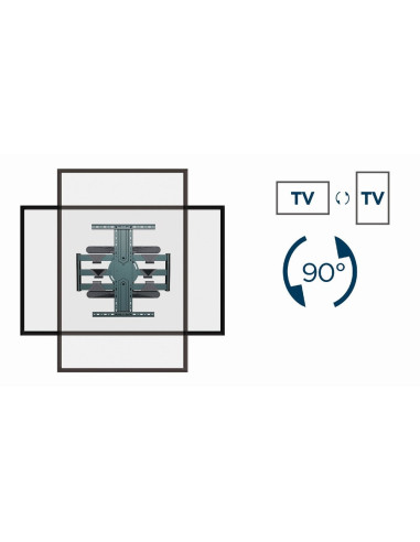 Gembird Wm-80Str-01 Regulowany Uchwyt Do Telewizora (Obrót I Pochylenie), 40"- 80'' (50 Kg)