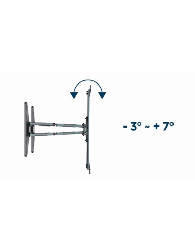 Gembird Wm-80Str-01 Regulowany Uchwyt Do Telewizora (Obrót I Pochylenie), 40"- 80'' (50 Kg)