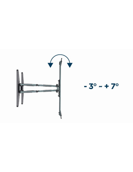 Gembird Wm-80Str-01 Regulowany Uchwyt Do Telewizora (Obrót I Pochylenie), 40"- 80'' (50 Kg)