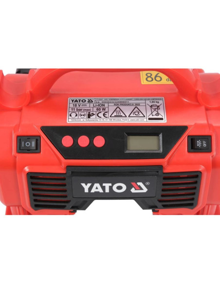 Yato Yt-23248 Sprężarka 60 W 21 L/Min Bateria
