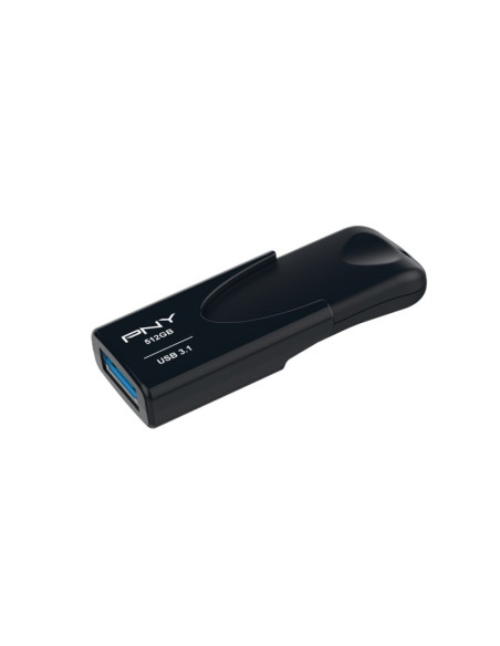 Pny Attache 4 Pamięć Usb 512 Gb Usb Typu-A 3.2 Gen 1 (3.1 Gen 1) Czarny