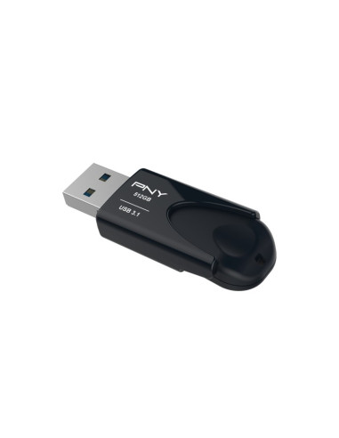 Pny Attache 4 Pamięć Usb 512 Gb Usb Typu-A 3.2 Gen 1 (3.1 Gen 1) Czarny