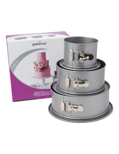 Patisse Silver-Top Zestaw Tortownic Do 3-Piętrowego Tortu