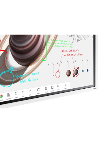 Samsung Flip Pro Digital Flipboard 65" 4K Ir Touch Hdmi Usb-C Usb Lan Wifi Wpa2 Enterprise Bluetooth Tizen 6.5 Soc 2X10W 400X400