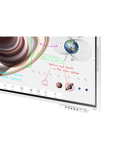 Samsung Flip Pro Digital Flipboard 65" 4K Ir Touch Hdmi Usb-C Usb Lan Wifi Wpa2 Enterprise Bluetooth Tizen 6.5 Soc 2X10W 400X400