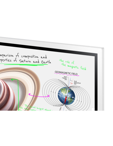 Samsung Flip Pro Digital Flipboard 65" 4K Ir Touch Hdmi Usb-C Usb Lan Wifi Wpa2 Enterprise Bluetooth Tizen 6.5 Soc 2X10W 400X400