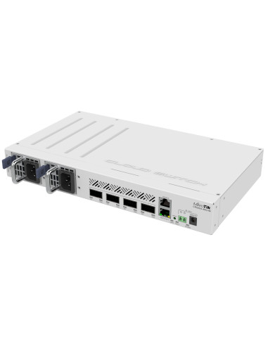 Mikrotik Crs504-4Xq-In Łącza Sieciowe Zarządzany Fast Ethernet (10/100) Obsługa Poe Biały