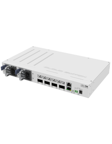 Mikrotik Crs504-4Xq-In Łącza Sieciowe Zarządzany Fast Ethernet (10/100) Obsługa Poe Biały