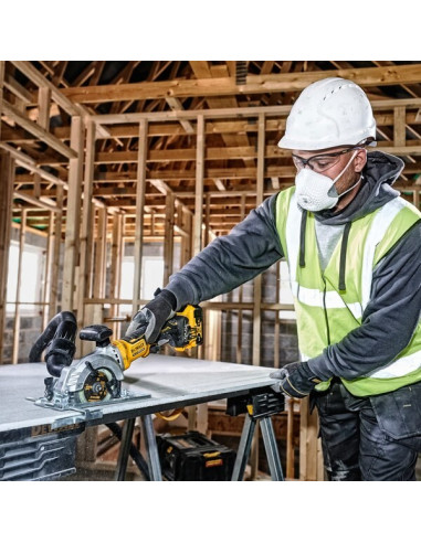 Pilarka Tarczowa Dewalt Dcs571P2 Piła Akumulatorowa 115 Mm 2X Xr 18V 5Ah T-Stak Ii Czarny, Żółty