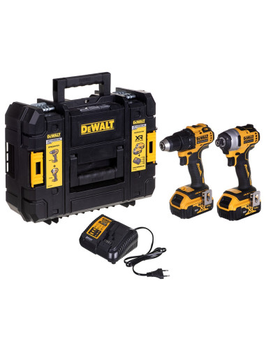 Dewalt.zestaw Combo 18V Dck2061P2T (Dcd708+Dcf809) 2X5,0Ah Tstak